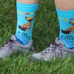 woman wears fiesta knee socks