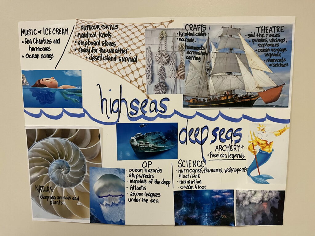 poster advertising high seas / deep seas theme